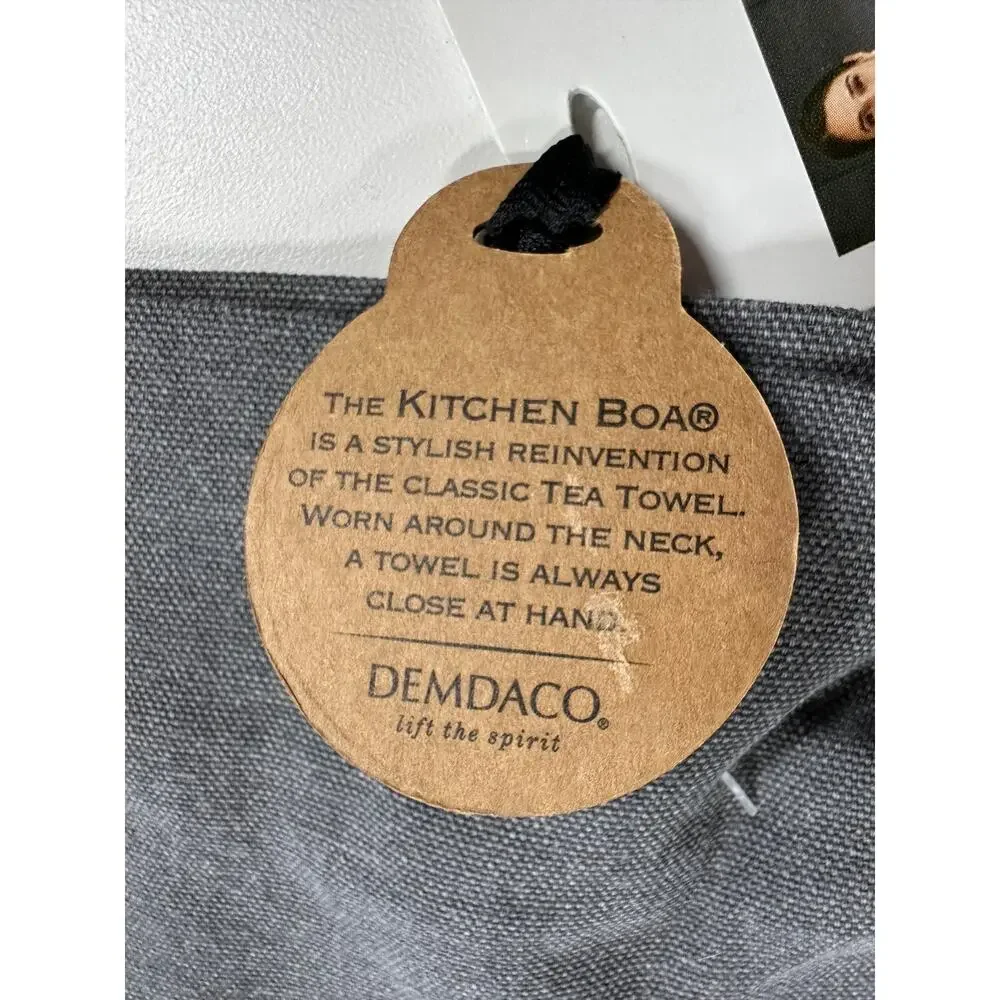 Kitchen Boa Towel Head Chef NEW NWT Gray